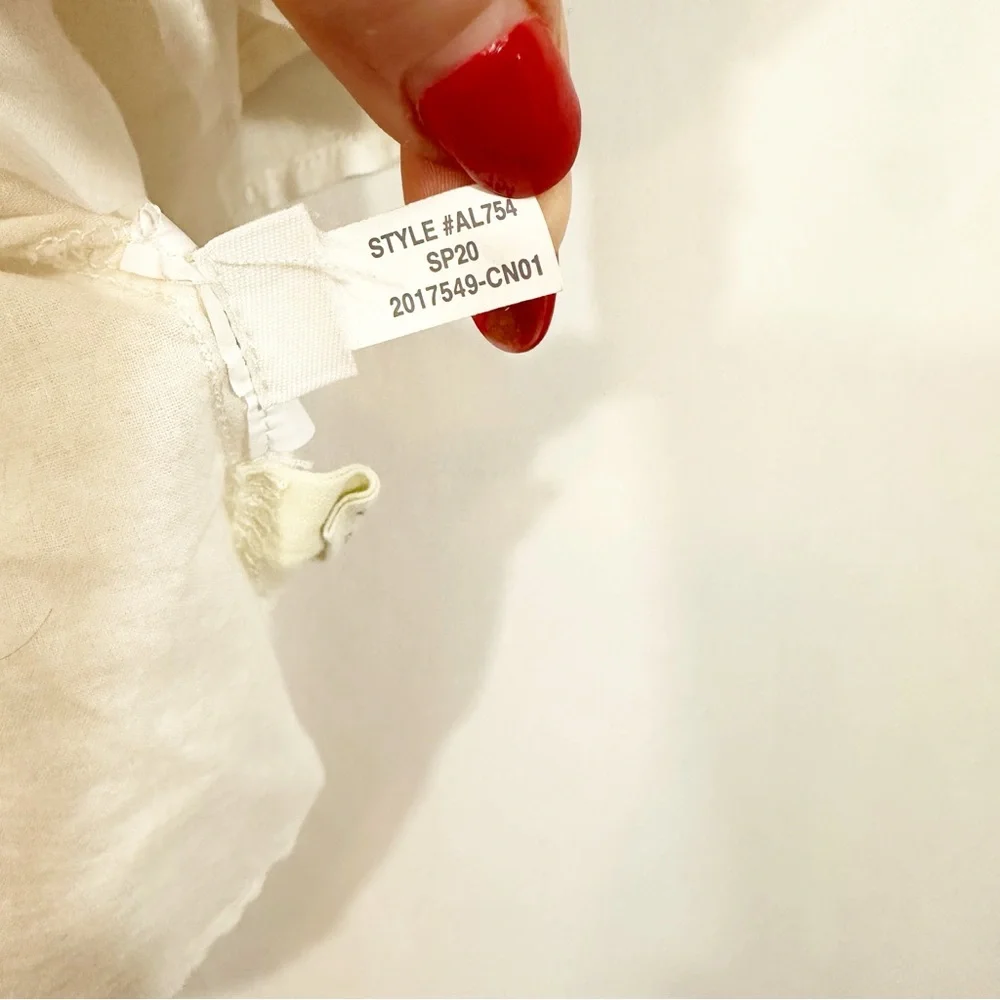 Madewelll X Warm Pintuck Tie Neck Top - Picture 12 of 12